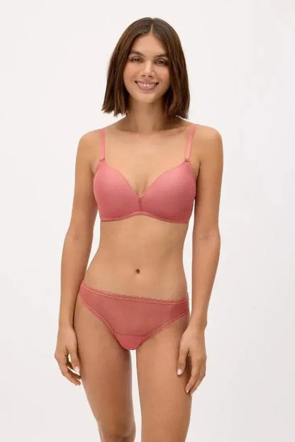 Coordinato reggiseno imbottito senza ferretto e brasiliana Ysabel Mora 10842