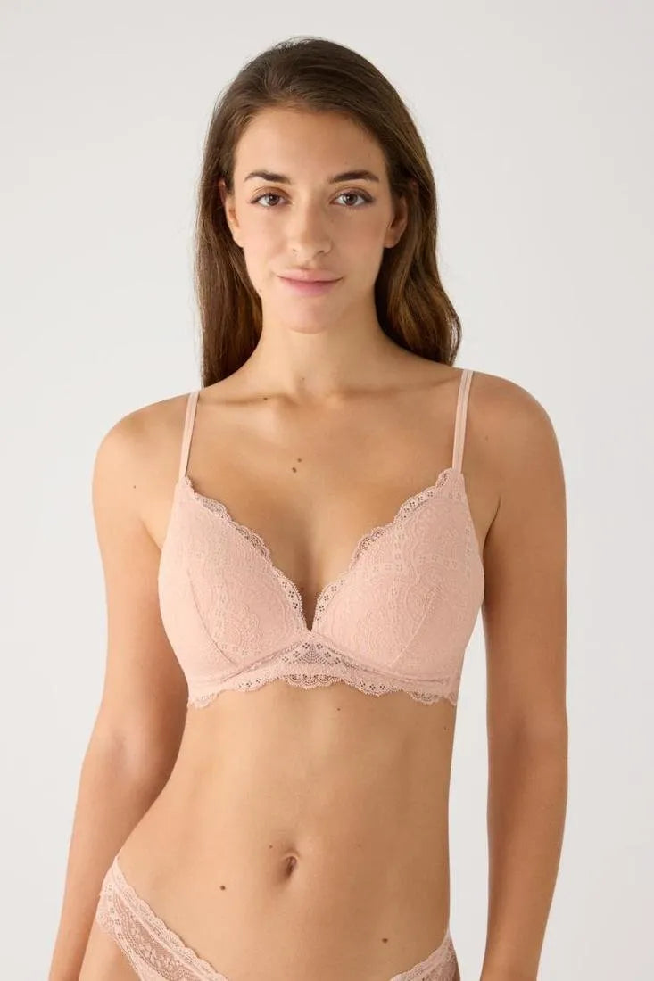 Coordinato reggiseno imbottito senza ferretto e perizoma Ysabel Mora 10845/10847