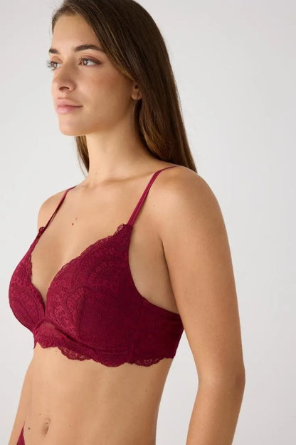 Coordinato reggiseno imbottito senza ferretto e perizoma Ysabel Mora 10845/10847