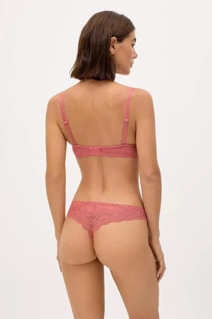 Coordinato reggiseno push-up con ferretto e perizoma Ysabel Mora 10838
