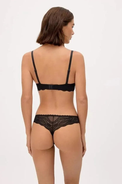 Coordinato reggiseno push-up con ferretto e perizoma Ysabel Mora 10838
