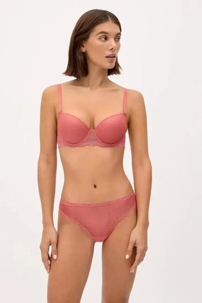 Coordinato reggiseno push-up con ferretto e perizoma Ysabel Mora 10838