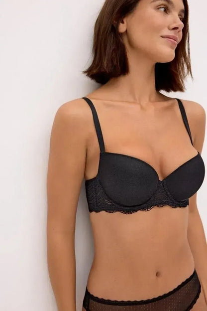 Coordinato reggiseno push-up con ferretto e perizoma Ysabel Mora 10838