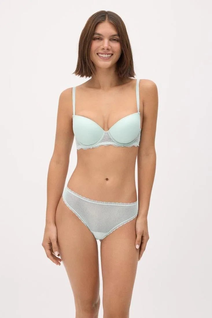 Coordinato reggiseno push-up con ferretto e perizoma Ysabel Mora 10838