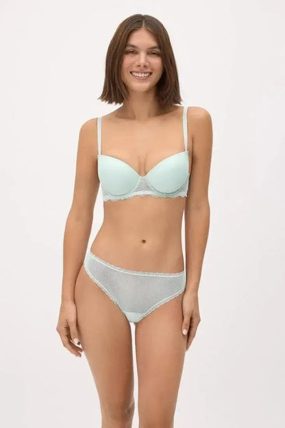 Coordinato reggiseno push-up con ferretto e perizoma Ysabel Mora 10838