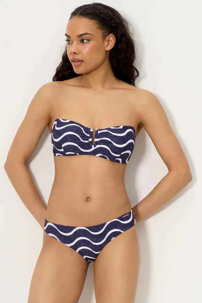 Costume da bagno donna bikini a fascia con ferretto coppa C e slip Ysabel Mora 83221