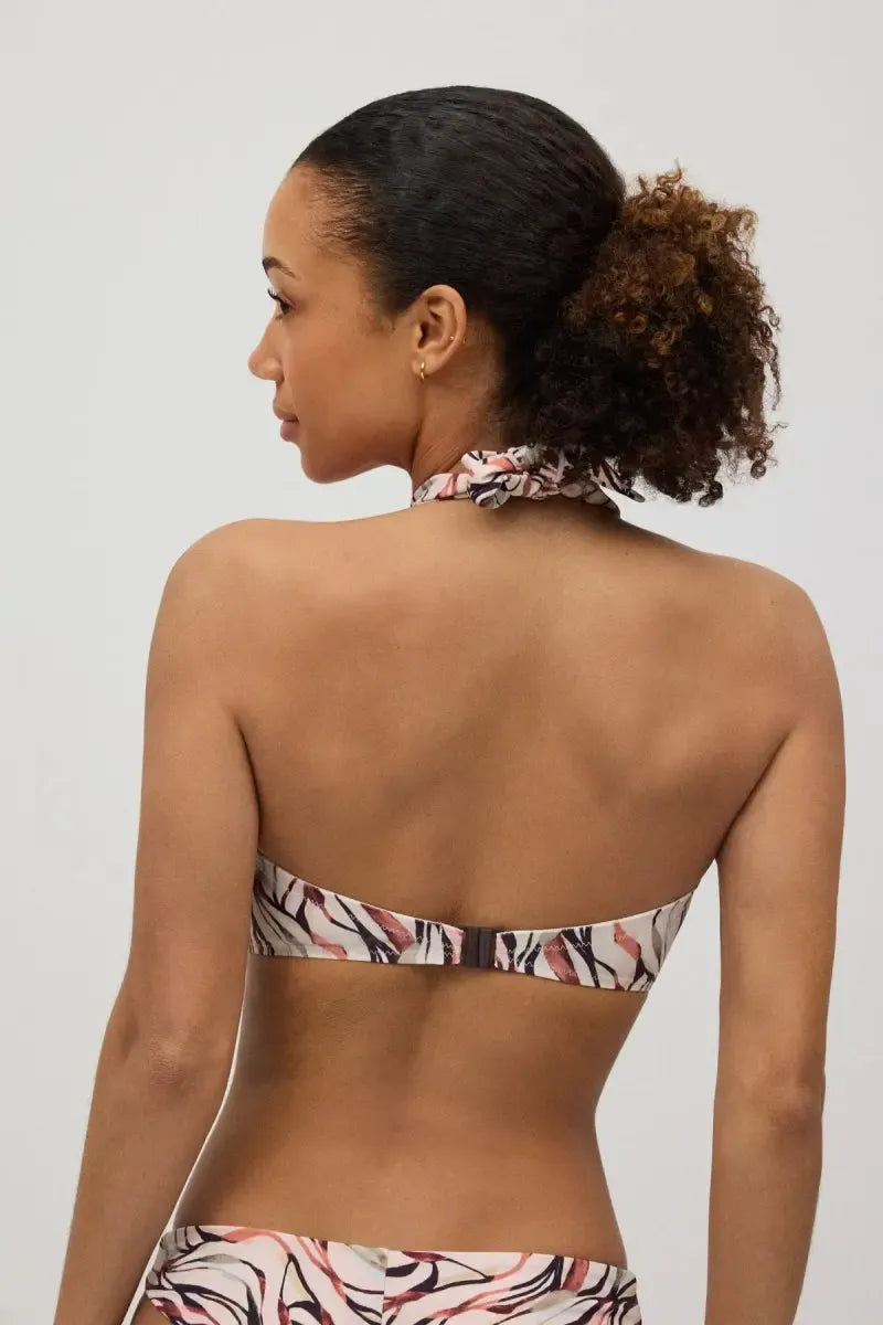 Costume da bagno donna bikini a fascia coppa B con ferretto e brasiliana Ysabel Mora 82969