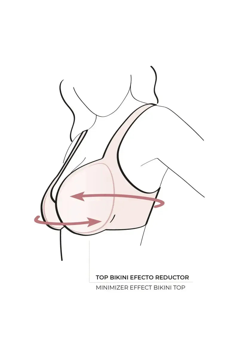 Costume da bagno donna bikini a fascia coppa C con ferretto e slip Ysabel Mora 83060