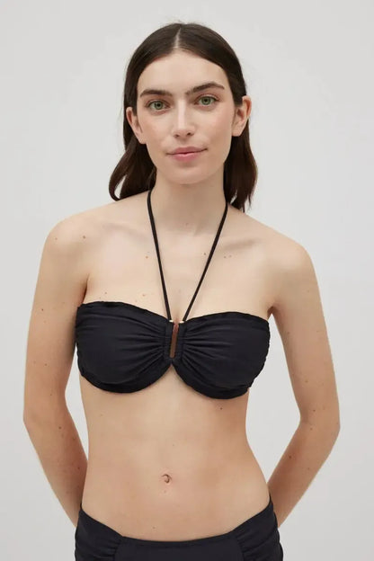 Costume da bagno donna bikini a fascia coppa C con ferretto e slip Ysabel Mora 83062