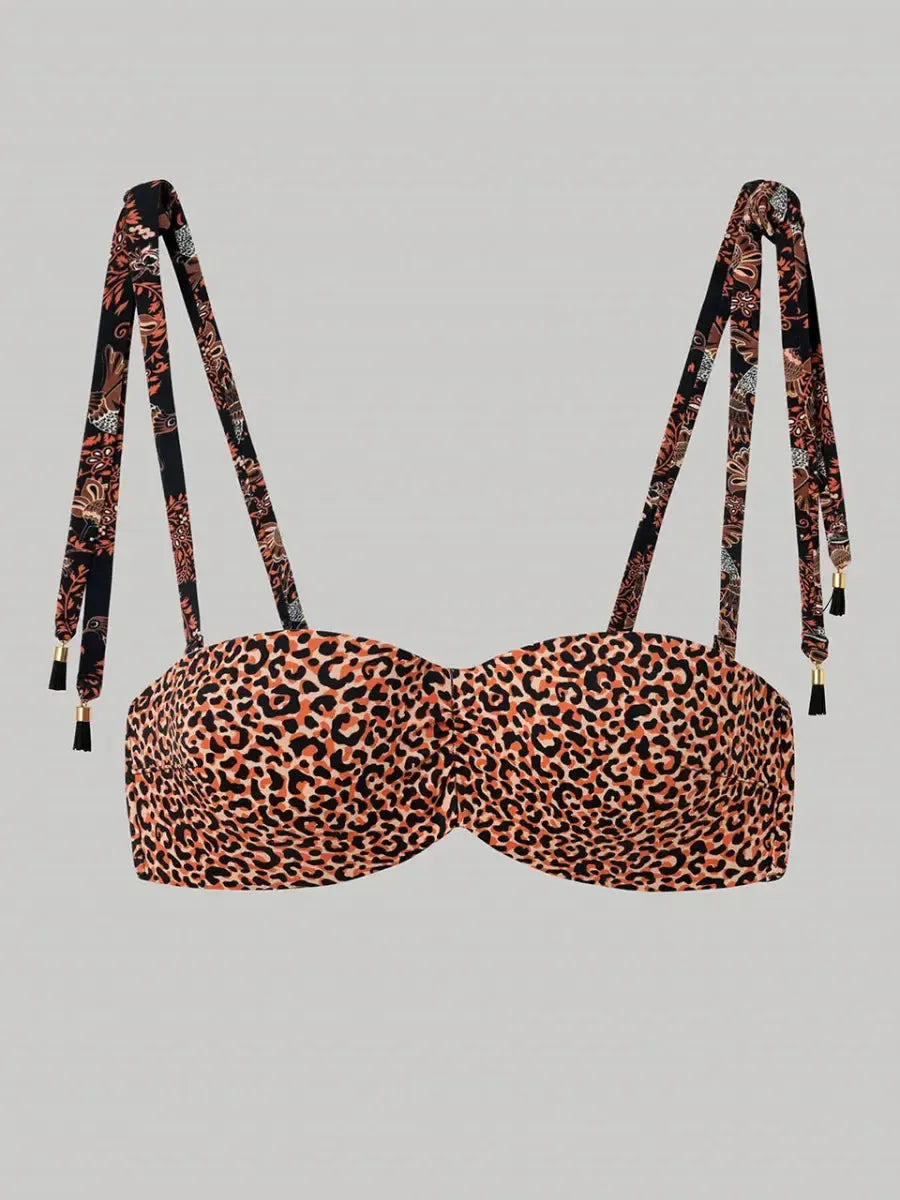 Costume da bagno donna bikini a fascia e brasiliana Gisela 30192