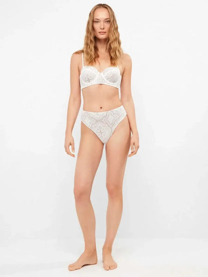 Costume da bagno donna bikini a fascia e slip alto Gisela 30336