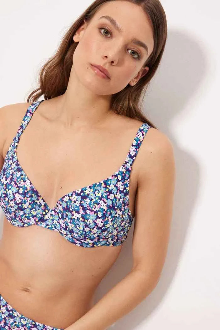 Costume da bagno donna bikini balconcino con ferretto e slip Ysabel Mora 83385
