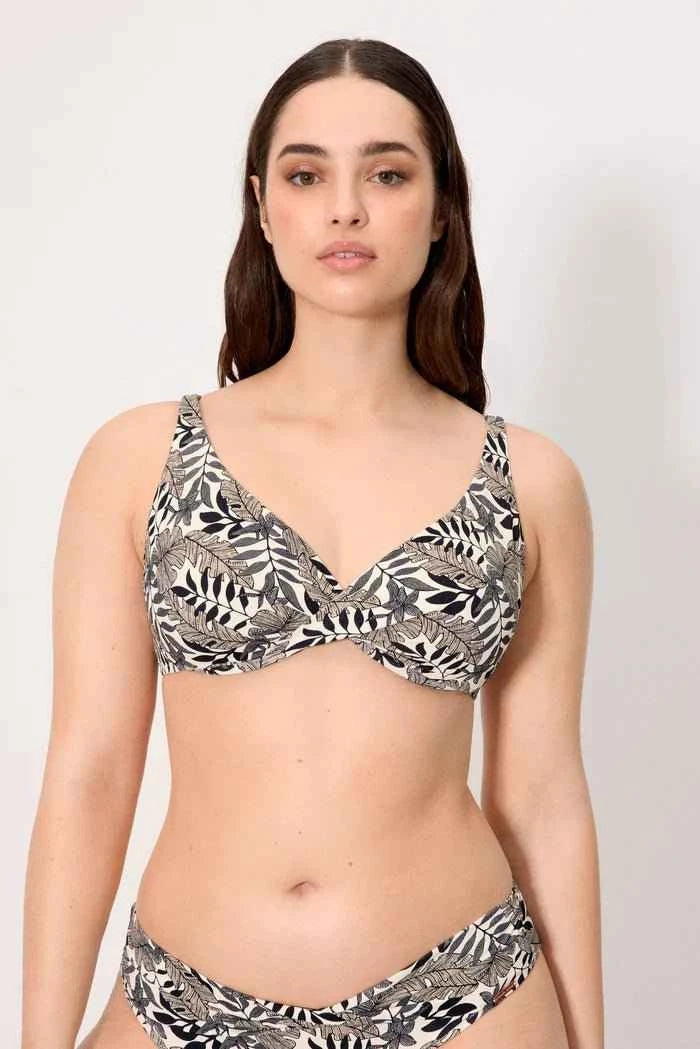 Costume da bagno donna bikini con ferretto coppa C e slip midi snellente Ysabel Mora 83342