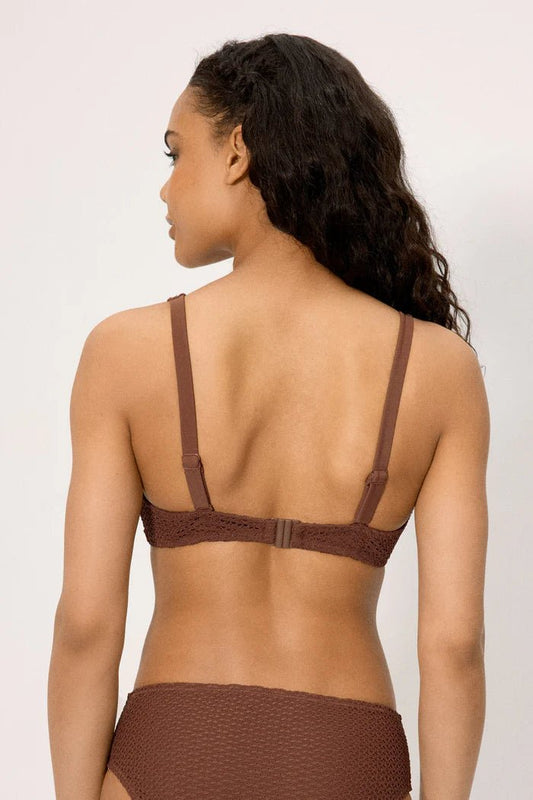 Costume da bagno donna bikini con ferretto coppa C e slip midi snellente Ysabel Mora 83358