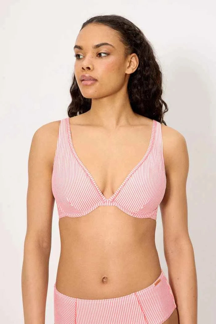 Costume da bagno donna bikini con ferretto coppa C e slip midi snellente Ysabel Mora 83366
