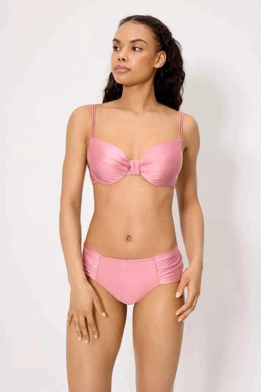 Costume da bagno donna bikini con ferretto coppa C e slip snellente Ysabel Mora 83259