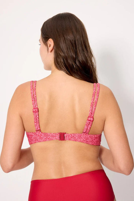 Costume da bagno donna bikini con ferretto coppa D e slip midi snellente Ysabel Mora 83453