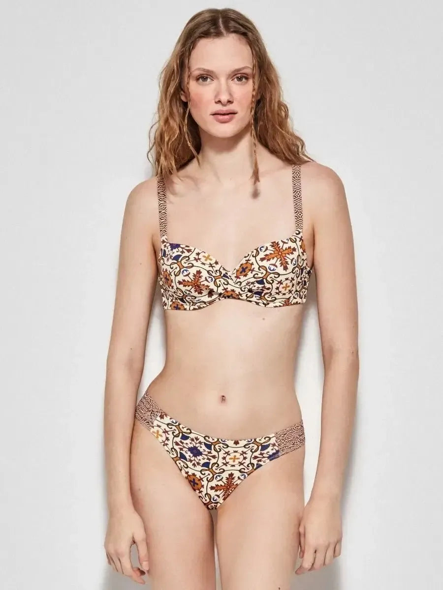 Costume da bagno donna bikini coppa B con ferretto e slip mini Gisela 2/30135