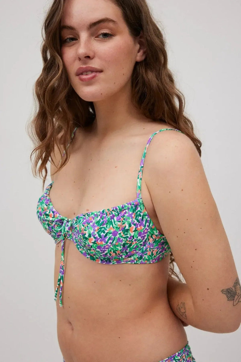 Costume da bagno donna bikini coppa C con ferretto e slip brasiliana Ysabel Mora 82997