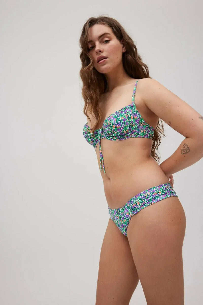 Costume da bagno donna bikini coppa C con ferretto e slip brasiliana Ysabel Mora 82997