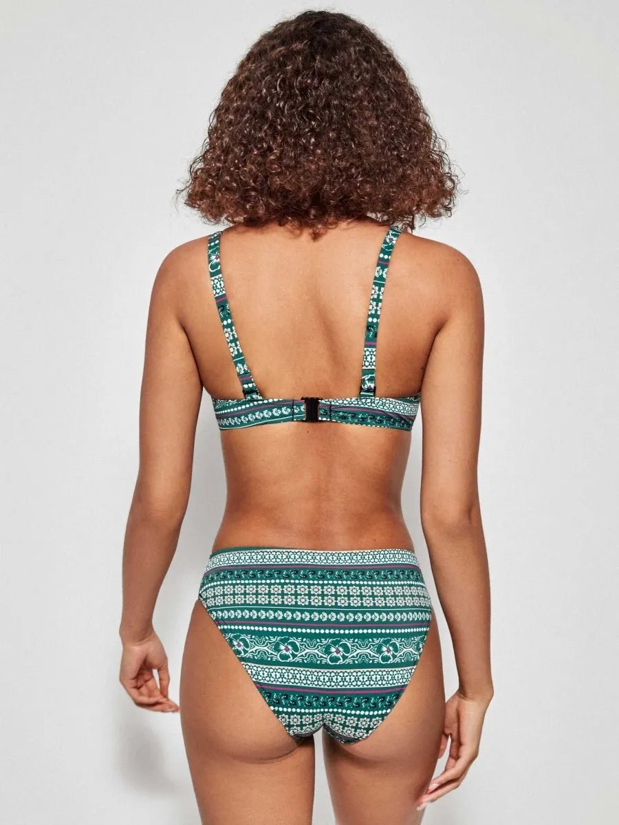 Costume da bagno donna bikini coppa C con ferretto e slip midi Gisela 2/30122