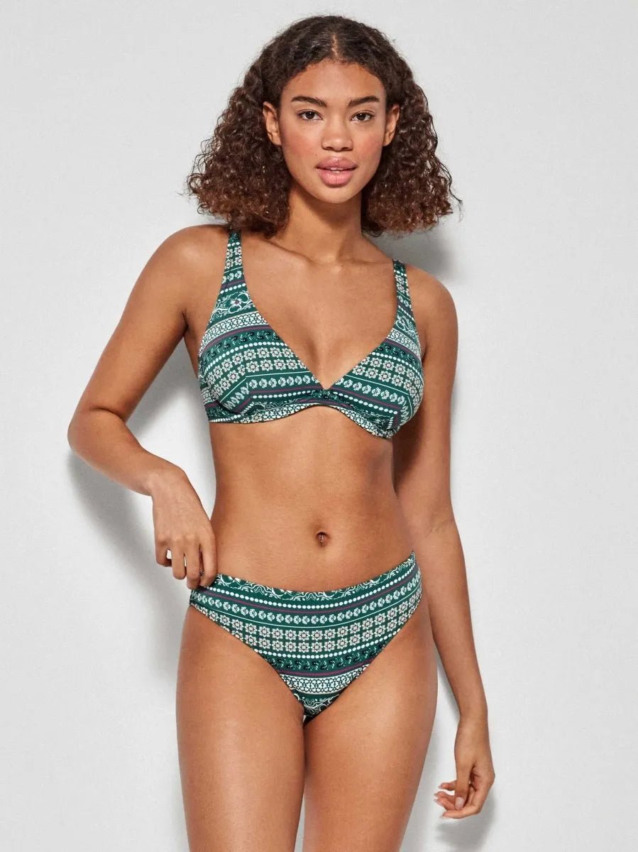 Costume da bagno donna bikini coppa C con ferretto e slip midi Gisela 2/30122