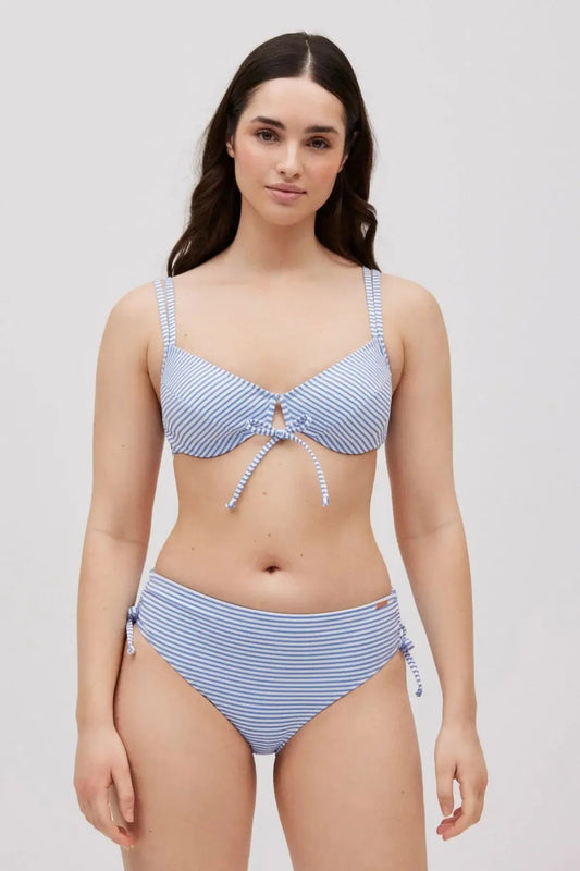 Costume da bagno donna bikini coppa C con ferretto e slip midi Ysabel Mora 82912