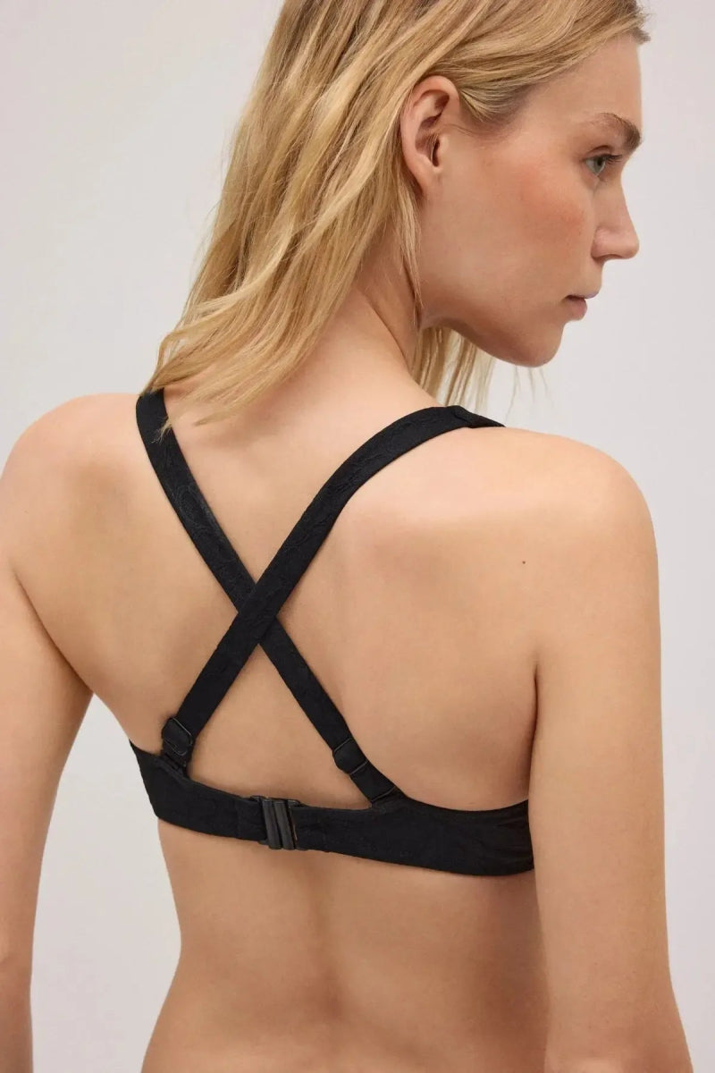 Costume da bagno donna bikini coppa C con ferretto e slip midi Ysabel Mora 83046