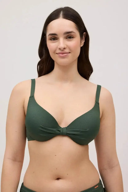 Costume da bagno donna bikini coppa C con ferretto e slip midi Ysabel Mora 83152