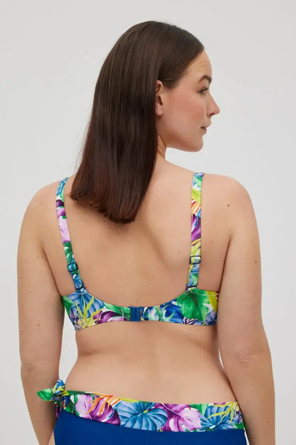 Costume da bagno donna bikini coppa D con ferretto e slip Ysabel Mora 83021