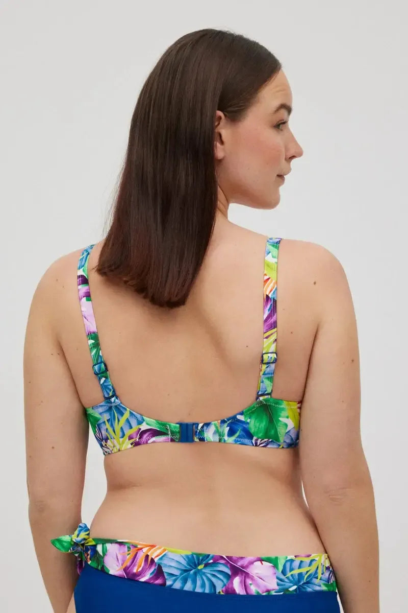 Costume da bagno donna bikini coppa D con ferretto e slip Ysabel Mora 83021