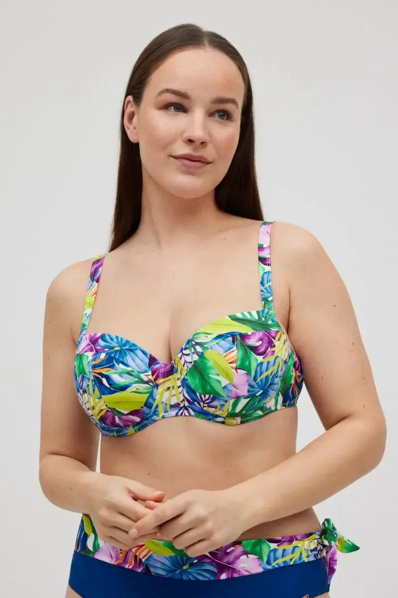 Costume da bagno donna bikini coppa D con ferretto e slip Ysabel Mora 83021