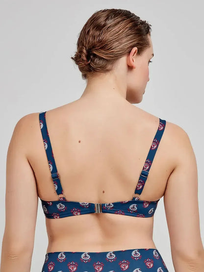 Costume da bagno donna bikini coppa D e slip alto Gisela 30223