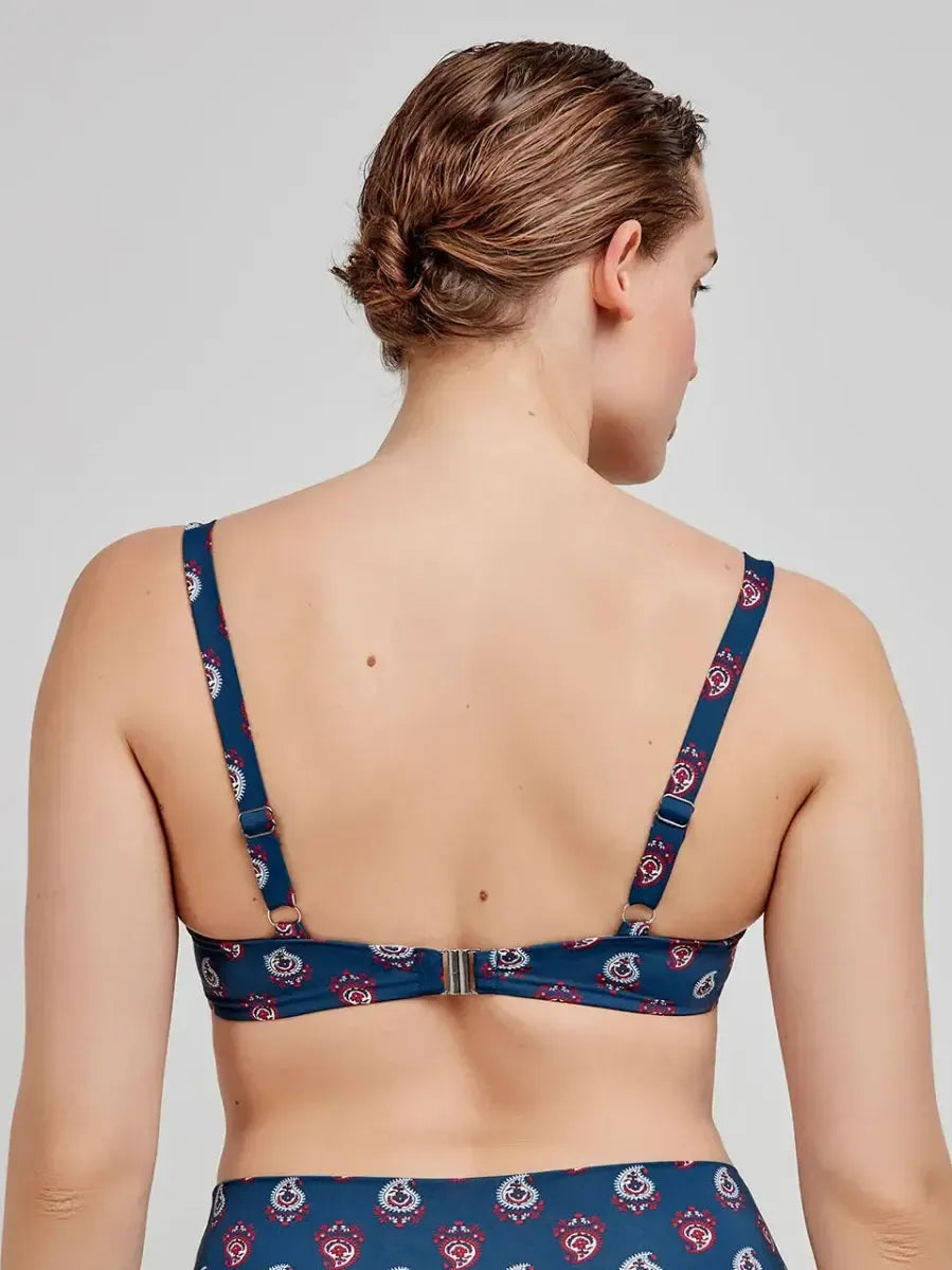 Costume da bagno donna bikini coppa D e slip alto Gisela 30223