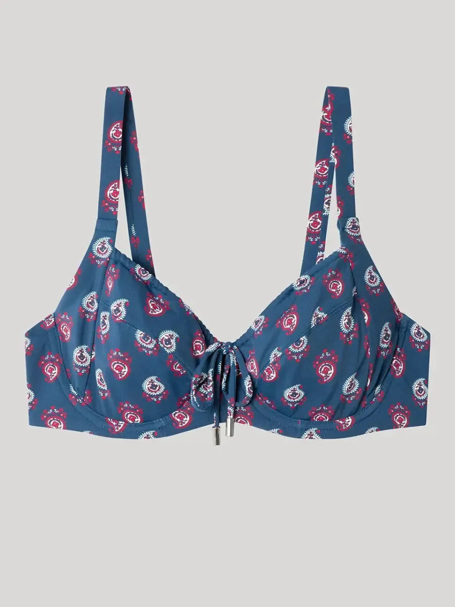 Costume da bagno donna bikini coppa D e slip alto Gisela 30223