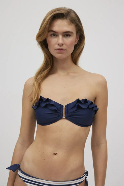 Costume da bagno donna bikini fascia con ferretto e brasiliana Ysabel Mora 82939