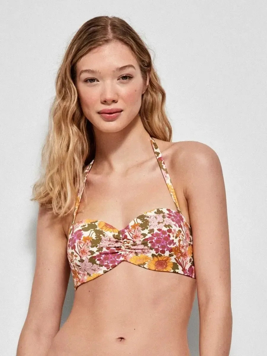 Costume da bagno donna bikini fascia coppa B con ferretto e slip mini Gisela 2/30153