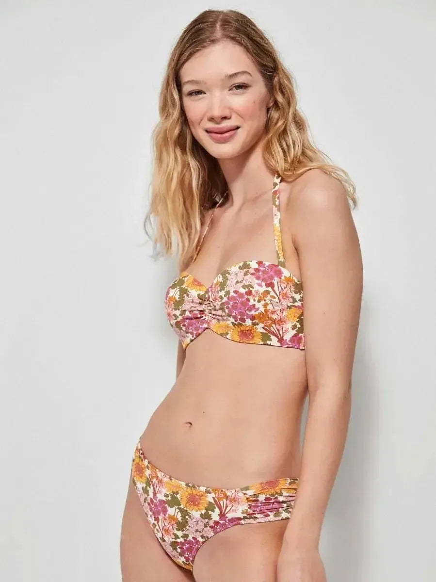 Costume da bagno donna bikini fascia coppa B con ferretto e slip mini Gisela 2/30153