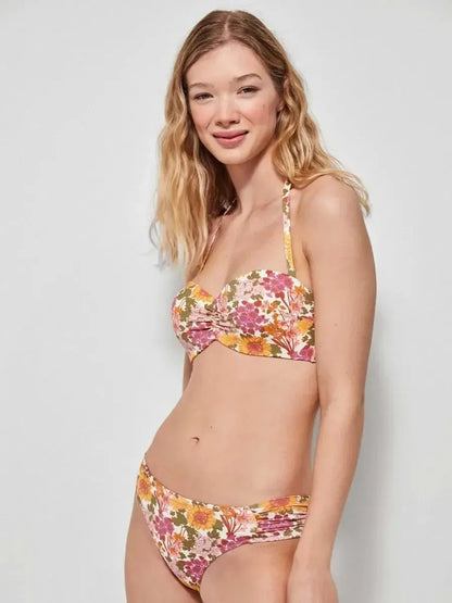 Costume da bagno donna bikini fascia coppa B con ferretto e slip mini Gisela 2/30153