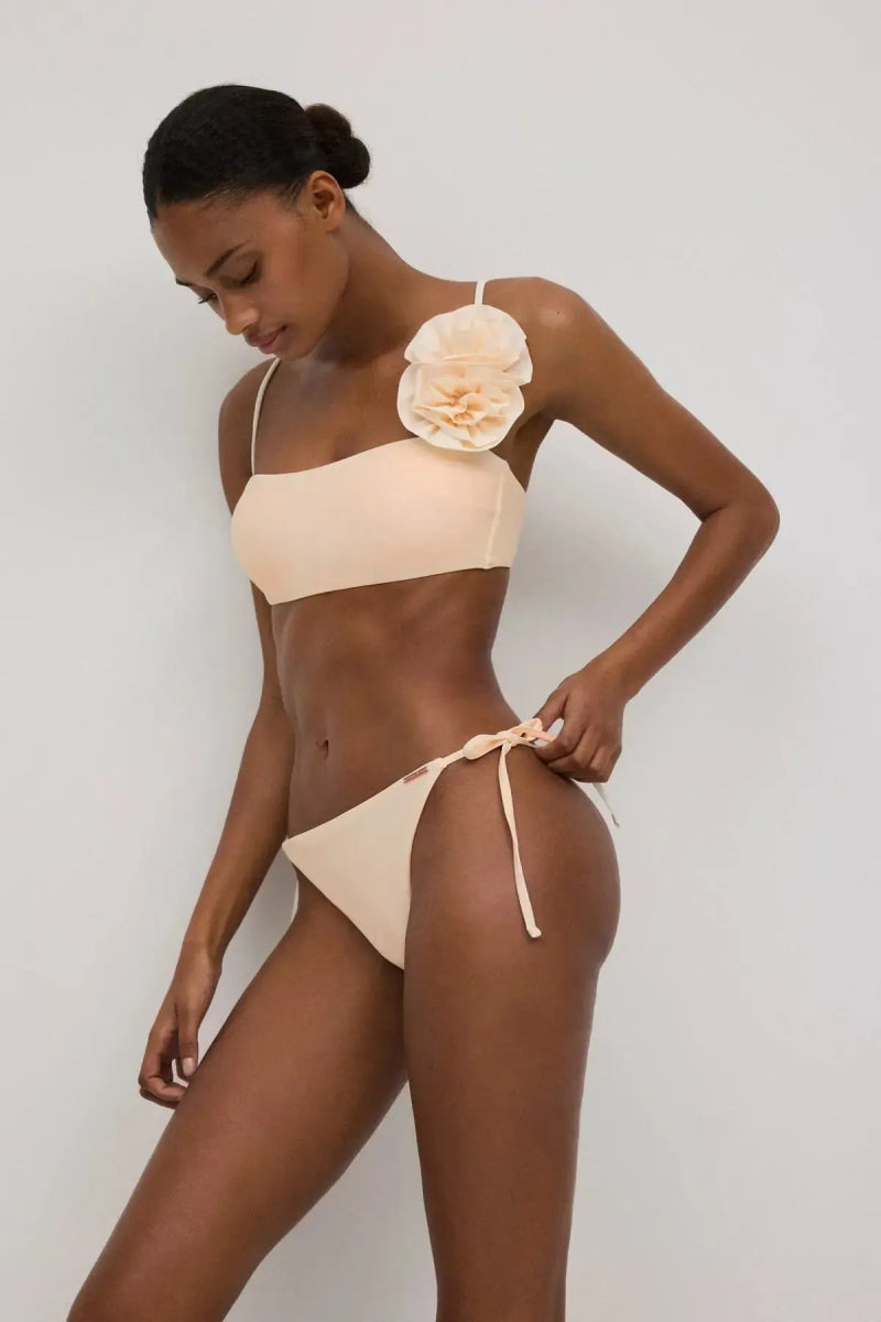 Costume da bagno donna bikini fascia senza ferretto e slip tanga Ysabel Mora 83050