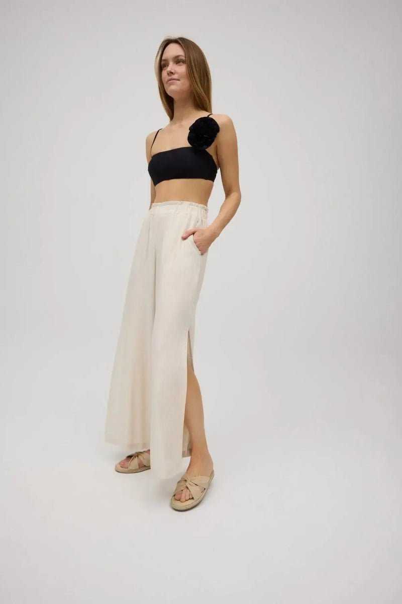 Costume da bagno donna bikini fascia senza ferretto e slip tanga Ysabel Mora 83050