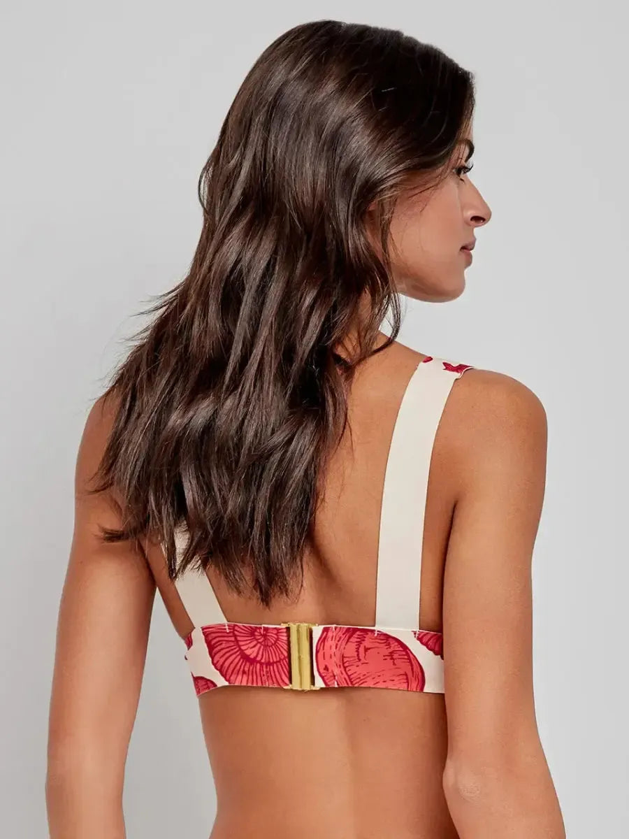 Costume da bagno donna bikini high tech senza ferretto e slip vita alta Gisela 30178