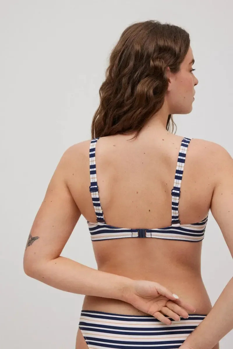 Costume da bagno donna bikini triangolo coppa C senza ferretto e slip midi Ysabel Mora 82935