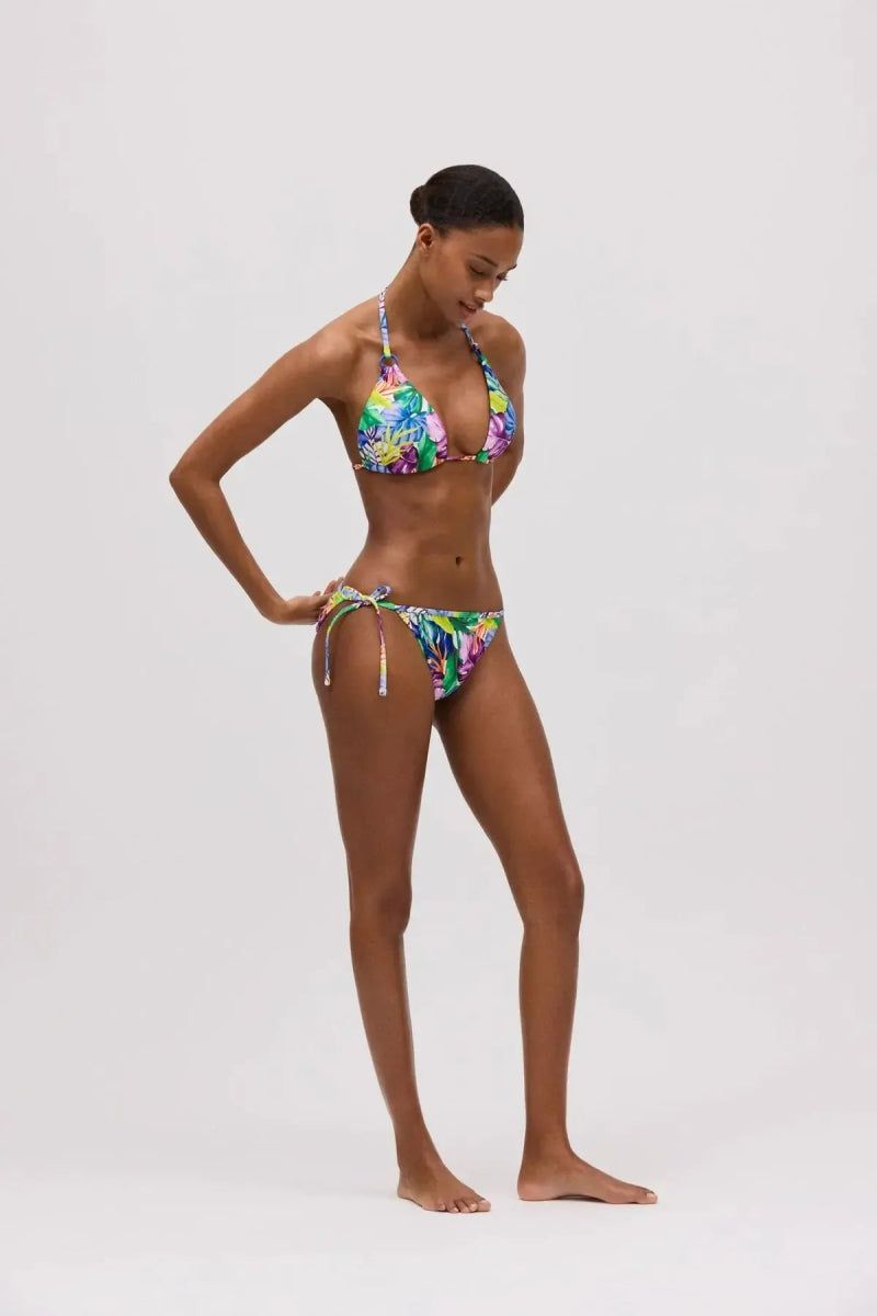 Costume da bagno donna bikini triangolo push up senza ferretto e slip Ysabel Mora 83011