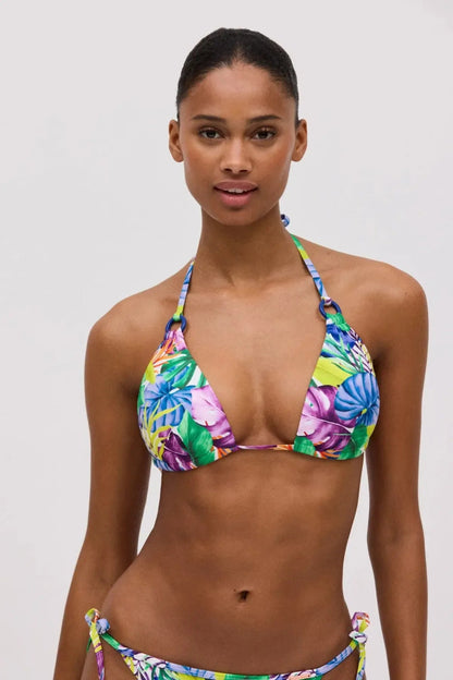 Costume da bagno donna bikini triangolo push up senza ferretto e slip Ysabel Mora 83011