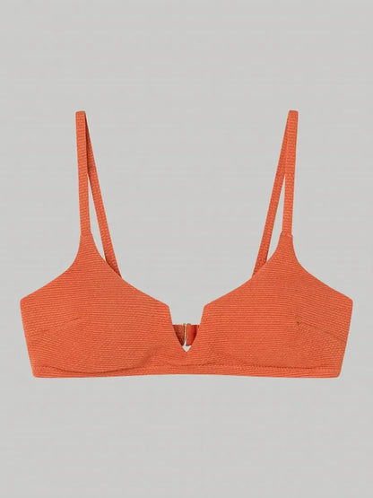 Costume da bagno donna in piquet lurex bikini senza ferretto e slip Gisela 30195