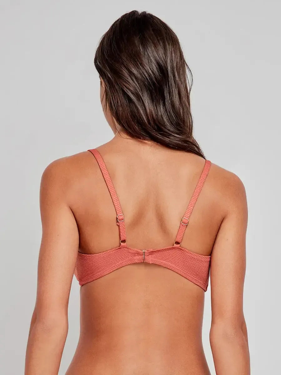 Costume da bagno donna in piquet lurex bikini senza ferretto e slip Gisela 30195