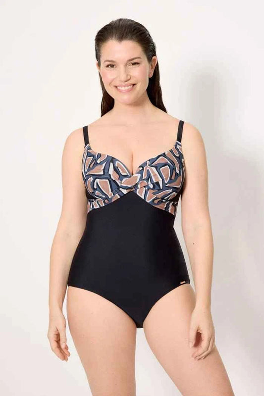 Costume da bagno donna intero con ferretto snellente Coppa C Ysabel Mora 83317