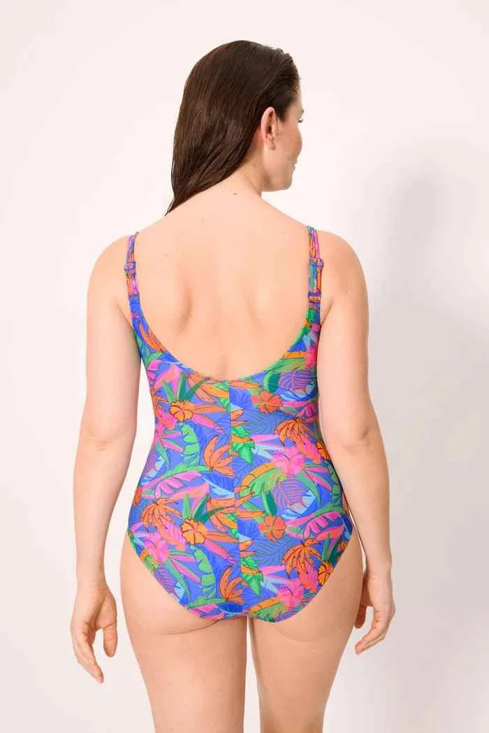 Costume da bagno donna intero con ferretto snellente Coppa D Ysabel Mora 83408