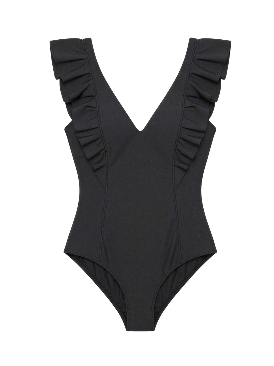Costume da bagno donna intero con volants Gisela 30419